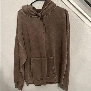 Forever 21 Men's Dark Brown Hoodie